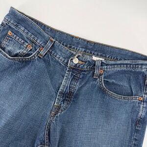 Lucky Brand Classic Fit Crop Jeans Womens 12/31 Blue Medium Wash Made in USA